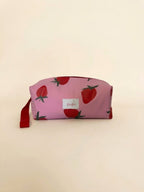 Beauty case impermeabile personalizzato tema fragole