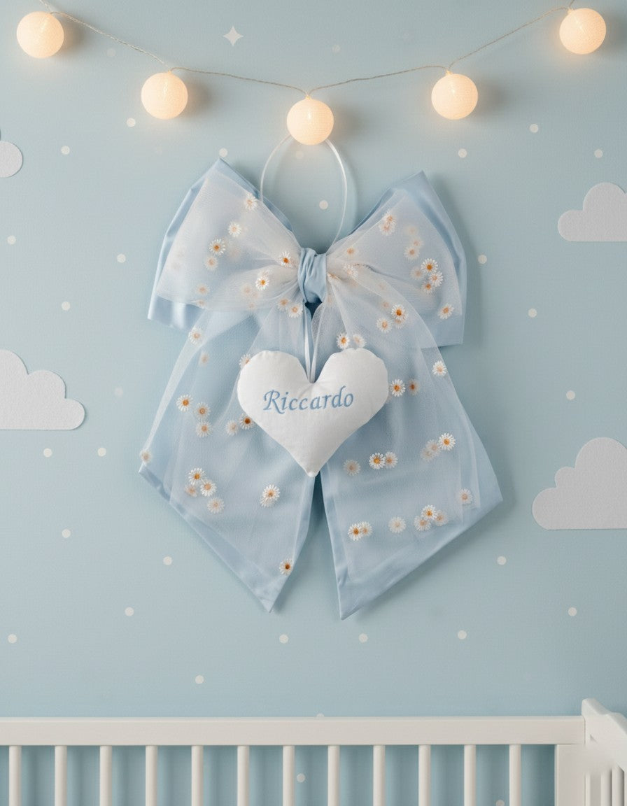 Fiocco nascita personalizzato