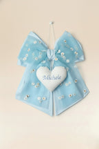 fiocco nascita personalizzabile per bambino maschietto ricamato