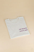 T-shirt manica corta con ricamo personalizzato