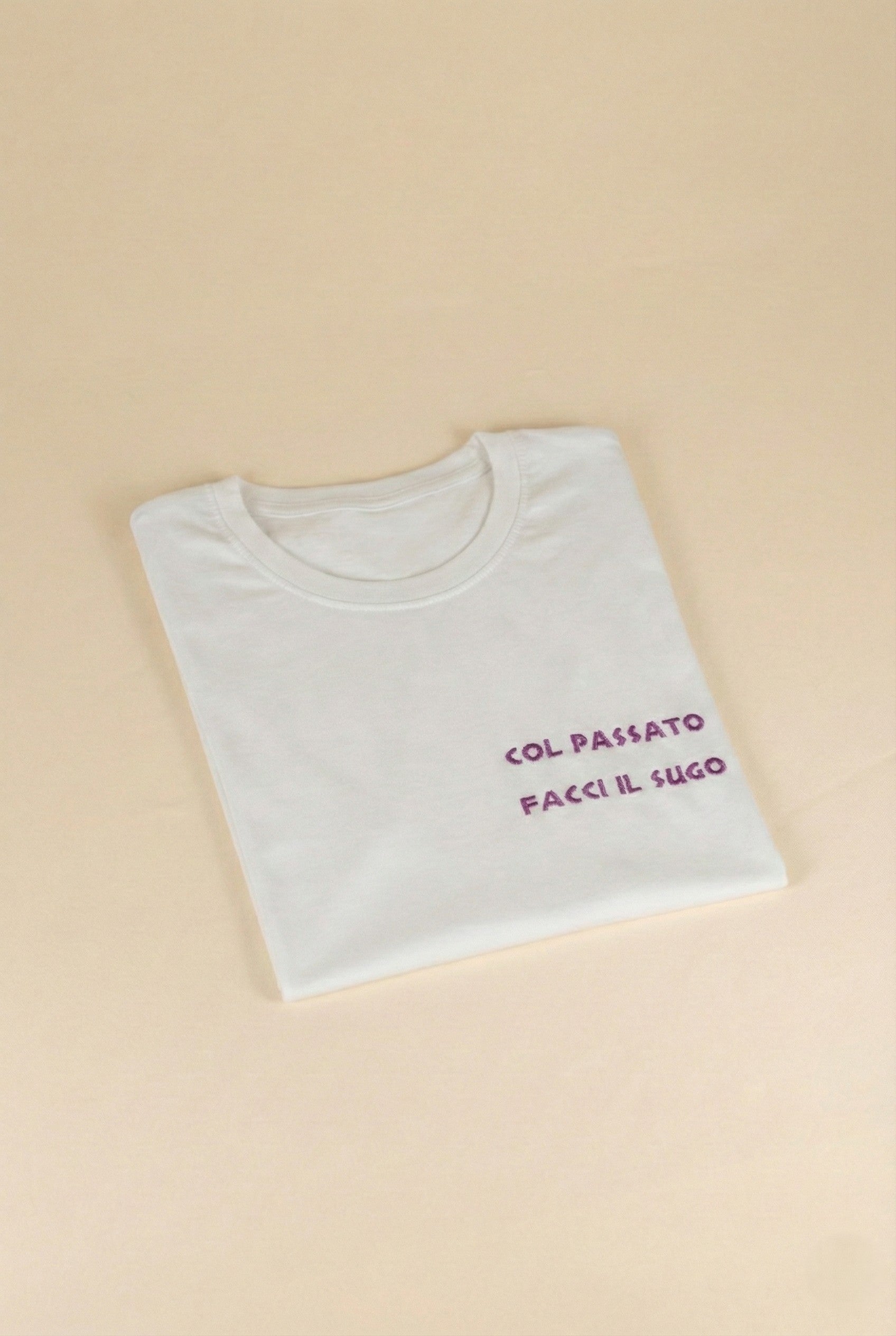 T-shirt manica corta con ricamo personalizzato