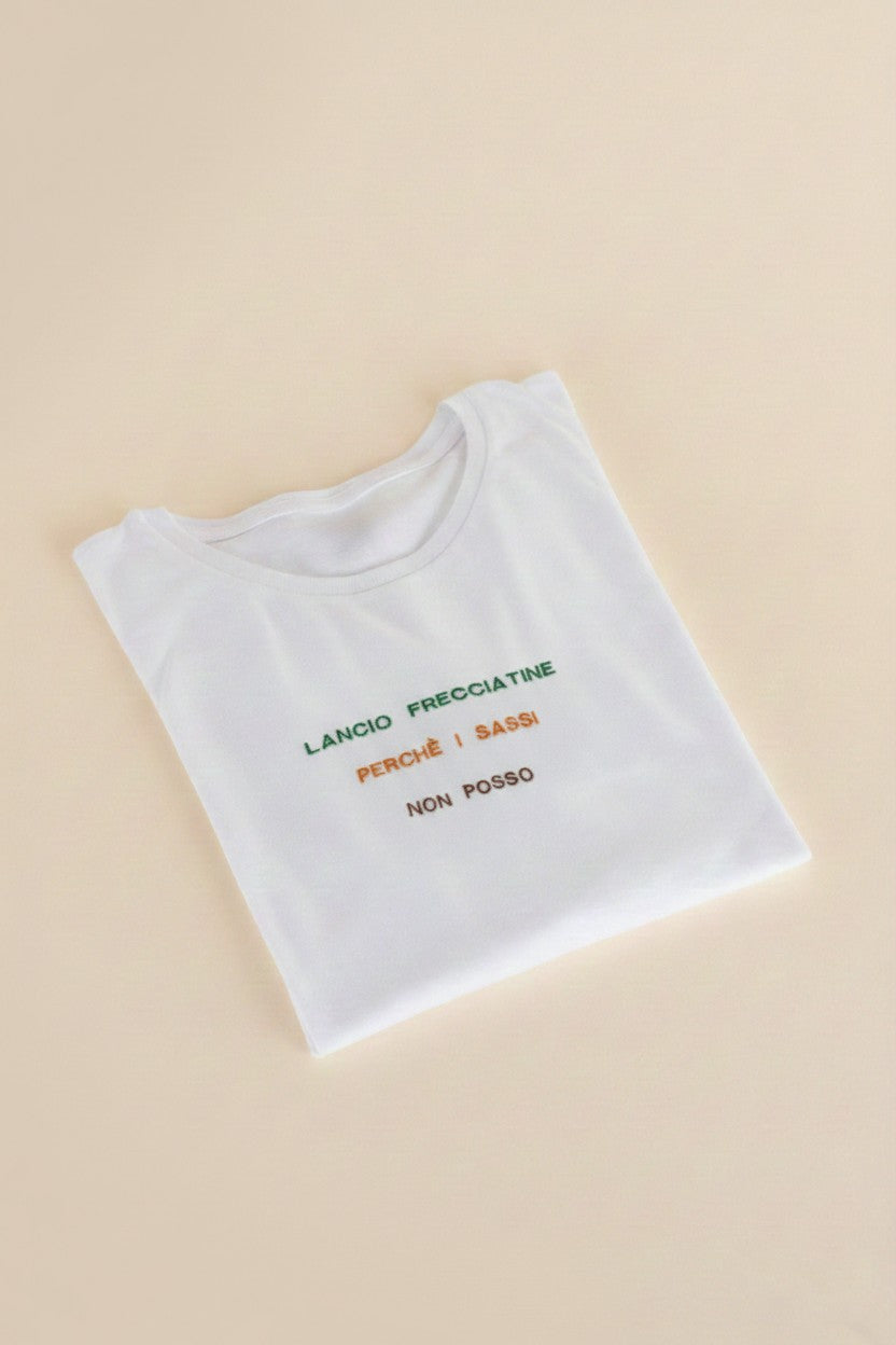 T-shirt manica lunga con ricamo personalizzato