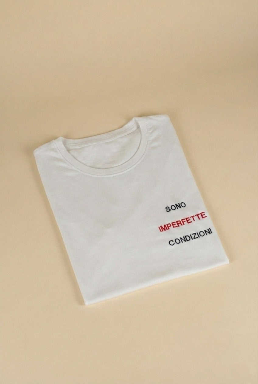 T-shirt manica corta con ricamo personalizzato