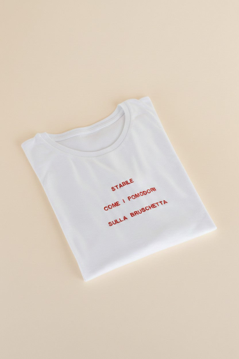 T-shirt manica lunga con ricamo personalizzato