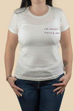 T-shirt manica corta con ricamo personalizzato