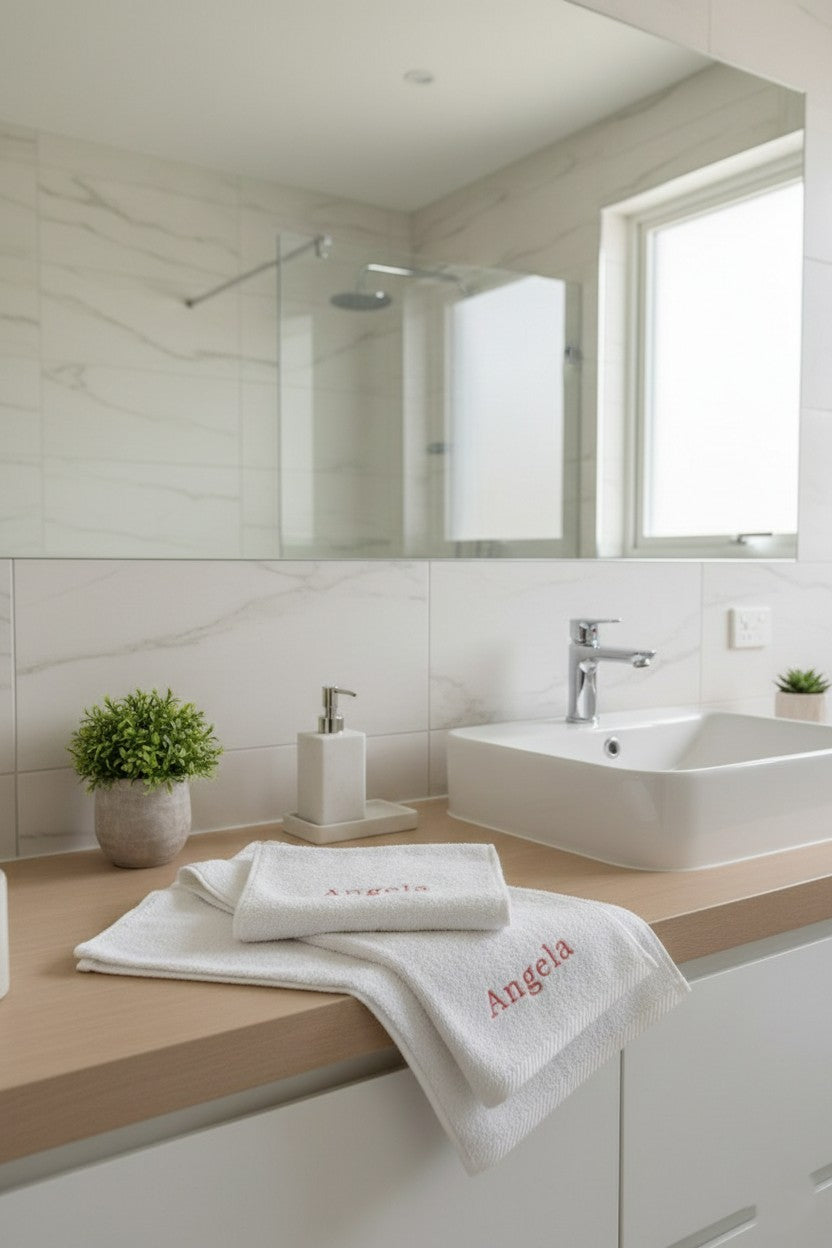 Asciugamani ricamati personalizzati